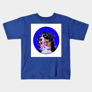 BERNER DOG ROYAL BLUE Kids T-Shirt
